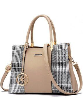 Women’s P-khaki Tote Purses Top Handle Satchel Shoulder Crossbody Tote Handbags